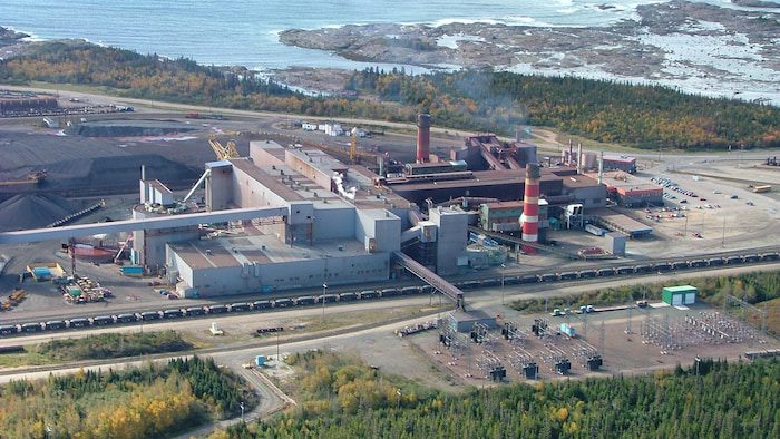 ArcelorMittal pellet plant in Port-Cartier.