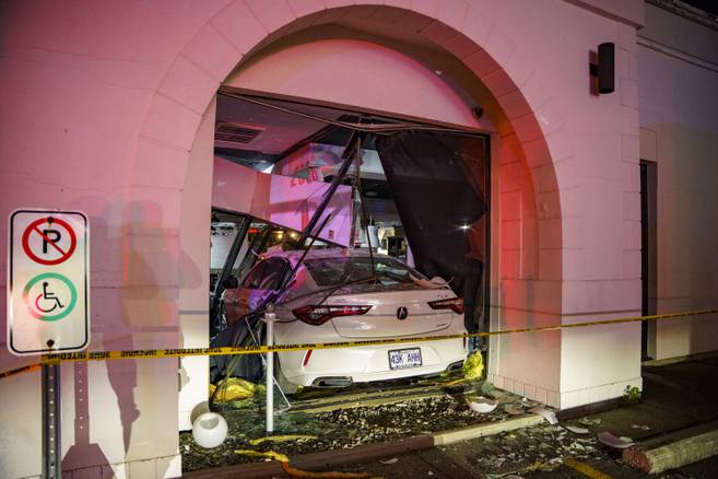A car plowed into Pacini's restaurant in Sherbrooke