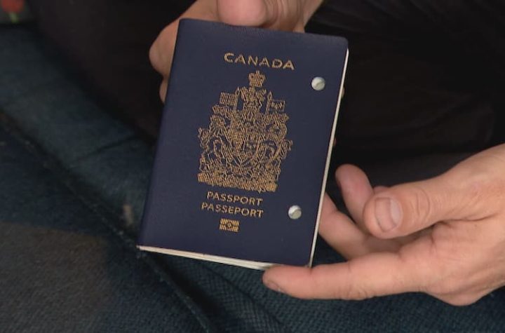 He is denied permission to fly because his passport is still valid and loses $1,500