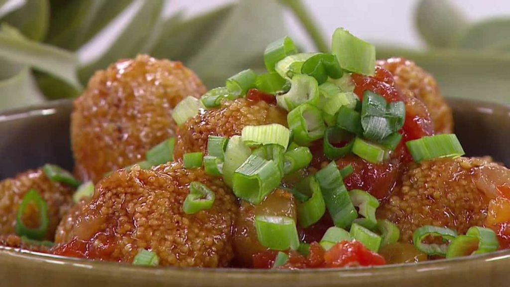 Fruit Ketchup Pork Meatballs