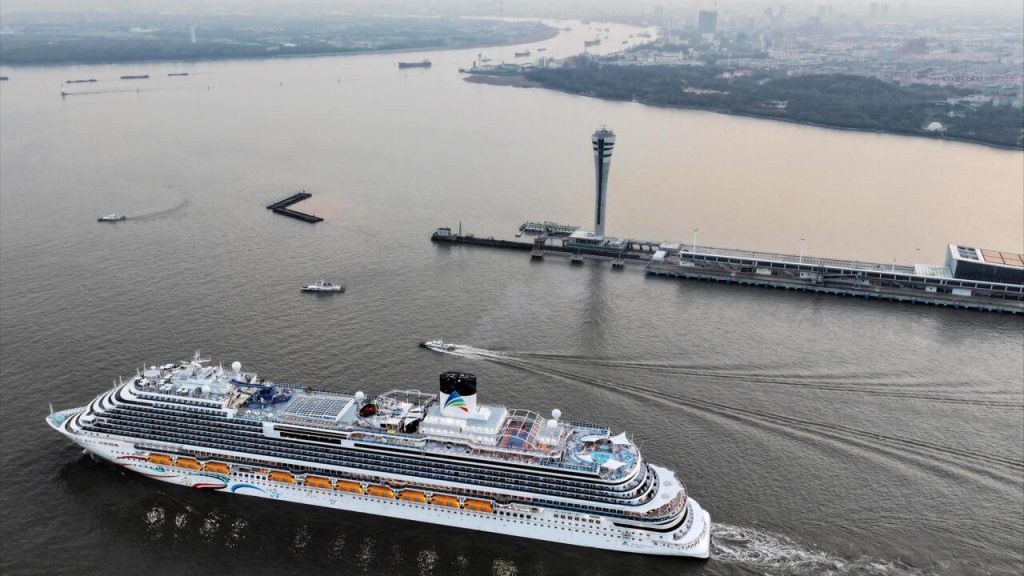 The first cruise ship built in China has set sail on its maiden voyage