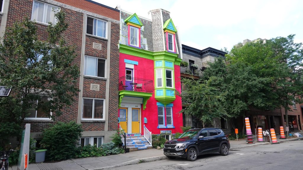 Montreal says painting a house for an advertisement is against the rules