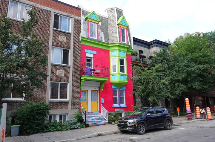 Montreal says painting a house for an advertisement is against the rules