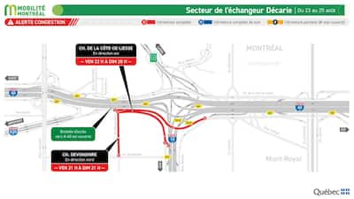 Difficult to predict traffic: the Honore-Mercier bridge to be avoided at the end of the week