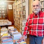 His brother left a legacy of 40,000 books to sell: he became a bookseller at the age of 81.